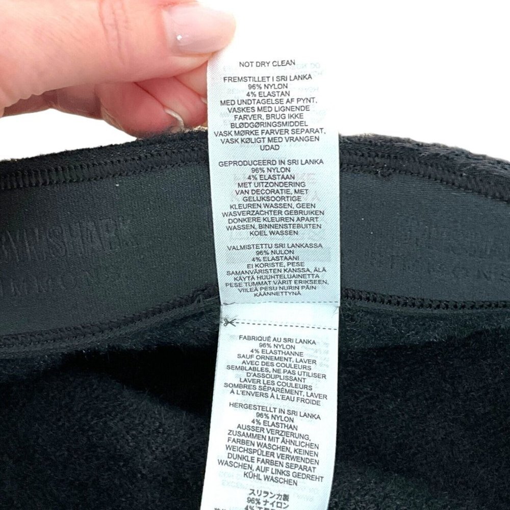 Gymshark x Whitney Simmons Eyelash Knit Shorts Black Women's M High Waist Lounge - Picture 5 of 8